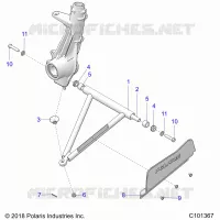 SUSPENSION, A-ARM AND SUPPORT MOUNTING -A19SDA57R1/SDE57R1 