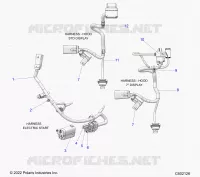 ELECTRICITE, WIRE HARNESS, HOOD, ELECTRIC START