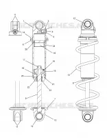 SUSPENSION, SHOCK, FRONT TRACK