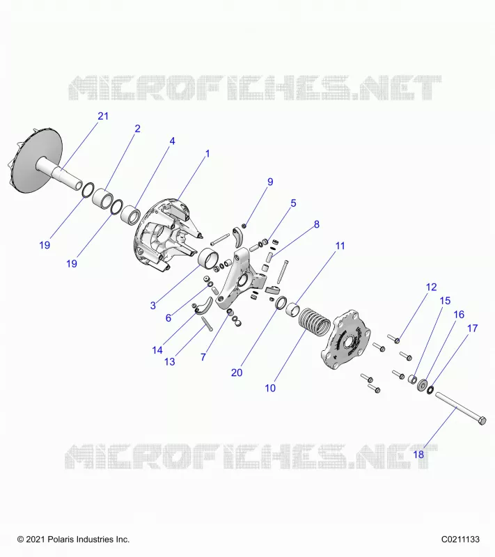 SYSTÃˆME DE TRANSMISSION, PRIMARY CLUTCH