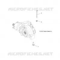 SYSTÈME DE TRANSMISSION, GEARCASE MOUNTING, FRONT