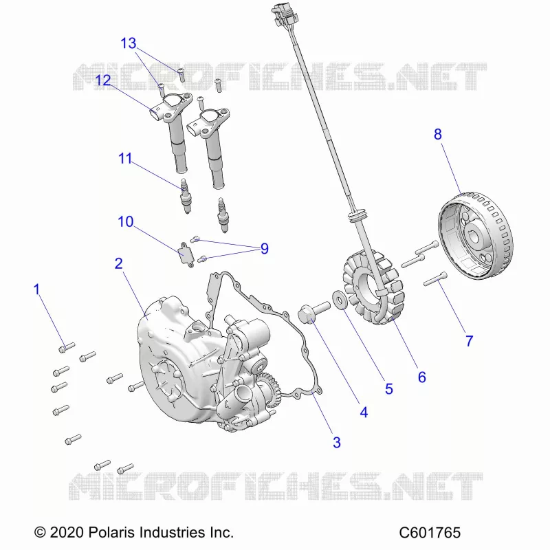 ELECTRICITE, IGNITION SYSTEM, W/STATOR COVER