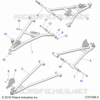 SUSPENSION AVANT CONTROL ARMS