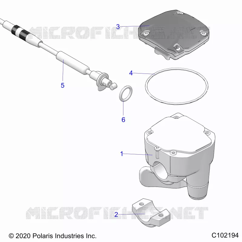 DIRECTION, CONTROLS, THROTTLE ASM. AND CABLE