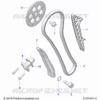 CHAINE DE DISTRIBUTION AND TENSIONER