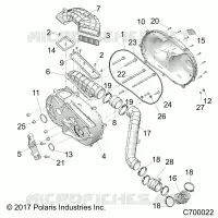 DRIVE TRAIN, COUVERCLE D'EMBRAYAGE AND DUCTING