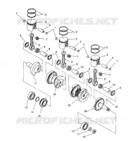 PISTON ET VILEBREQUIN XLT/0930767,XLT SP/0930667    XLT SKS/0930567 (4923012301035A)