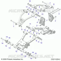 SUSPENSION ARRIERE CONTROL ARM, MOUNTING