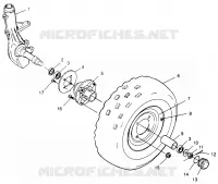 ROUE AVANT Trail Boss W968527 (4935883588B002)