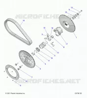 SYSTÃˆME DE TRANSMISSION, SECONDARY CLUTCH