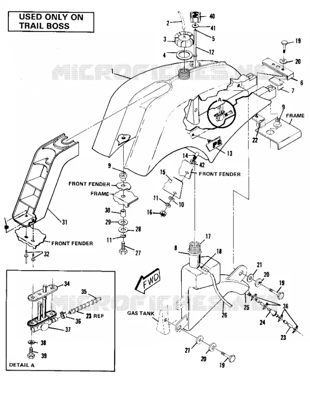 RESERVOIR A CARBURANT-TRAIL BOSS (4911991199012A)