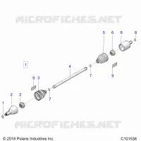DRIVE TRAIN, TRANSMISSION AVANT SHAFT