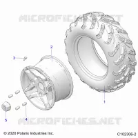 ROUES, REAR TIRE