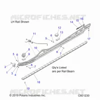 SUSPENSION, FIXATION RAIL