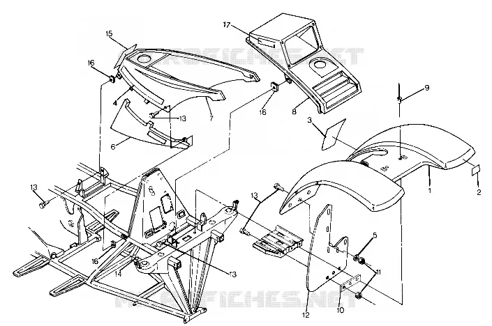 HABITACLE AVANT UPDATED 5/90 (4917741774001A)