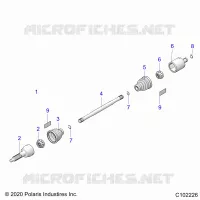 SYSTÃˆME DE TRANSMISSION, REAR DRIVE SHAFT