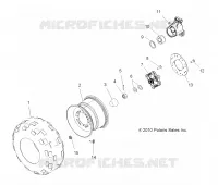 ROUES, REAR TIRE AND BRAKE DISC