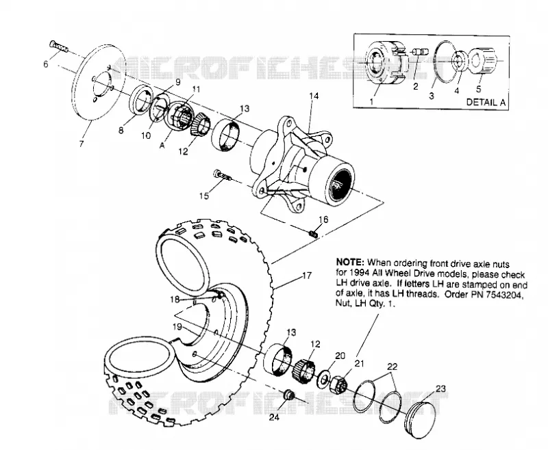 ROUE AVANT 6x6 300 W948730 (4926792679B005)