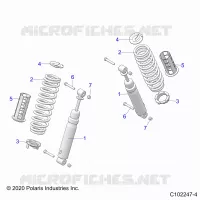 SUSPENSION ARRIERE SHOCKS AND MOUNTING