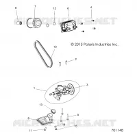 ENGINE, OIL PUMP AND ECHANGEUR D'HUILE