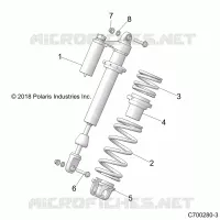 SUSPENSION, AMORTISSEUR AVANT MOUNTING