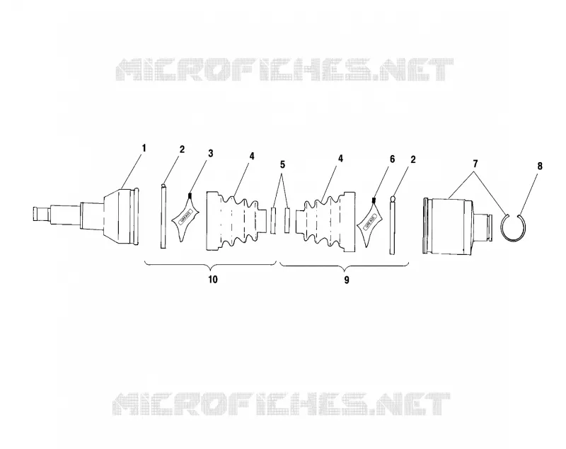 ARBRE DE TRANSMISSION ARRIERE