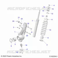 SUSPENSION, JAMBE DE FORCE AVANT