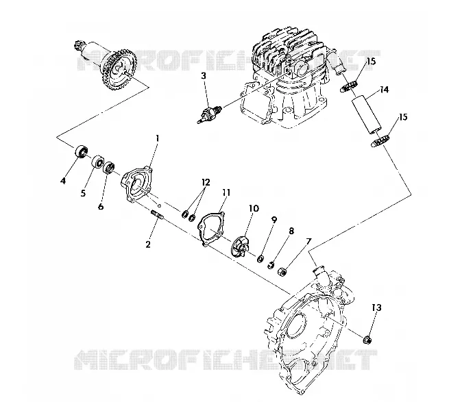 POMPE A EAU ASSEMBLY 350 4X4 / W928139 (4922832283040A)