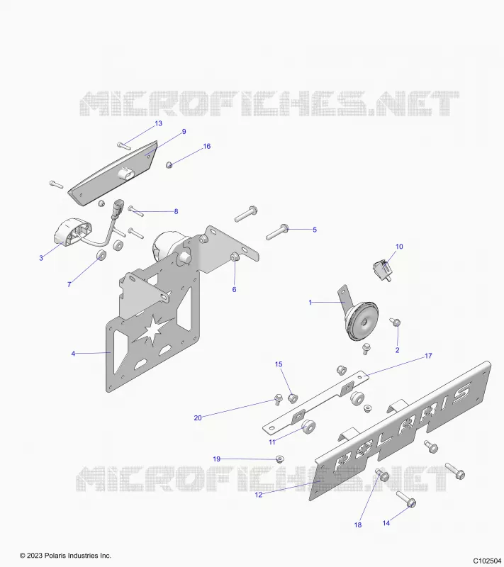 ELECTRICITE, HORN, FOG LIGHT, AND LICENSE PLATE LIGHT