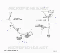 ELECTRICITE, WIRE HARNESS, HOOD, ELEC. START