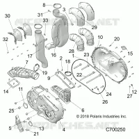 DRIVE TRAIN, COUVERCLE D'EMBRAYAGE AND DUCTING