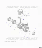 ENGINE, PISTON AND VILEBREQUIN