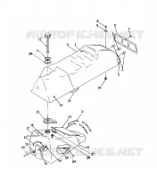 SIEGE/RESERVOIR ASSEMBLY 500 SP/500 SKS (4921262126003A)