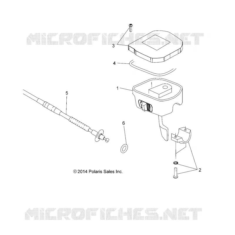 DIRECTION, CONTROLS, THROTTLE ASM. AND CABLE