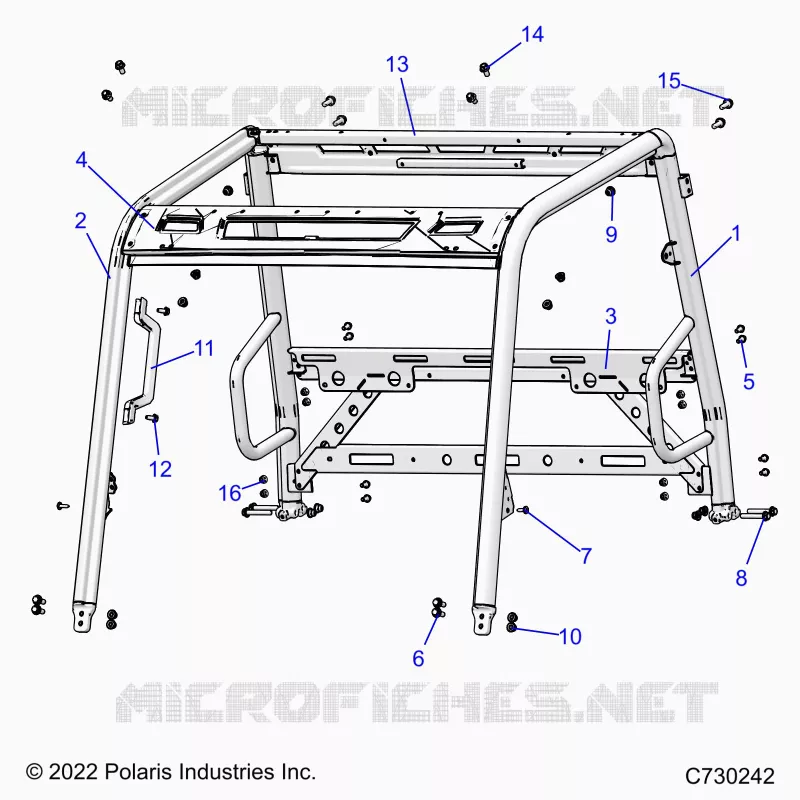 CHASSIS, CAB CADRE