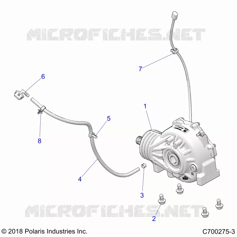 SYSTÃˆME DE TRANSMISSION, FRONT GEARCASE MOUNTING