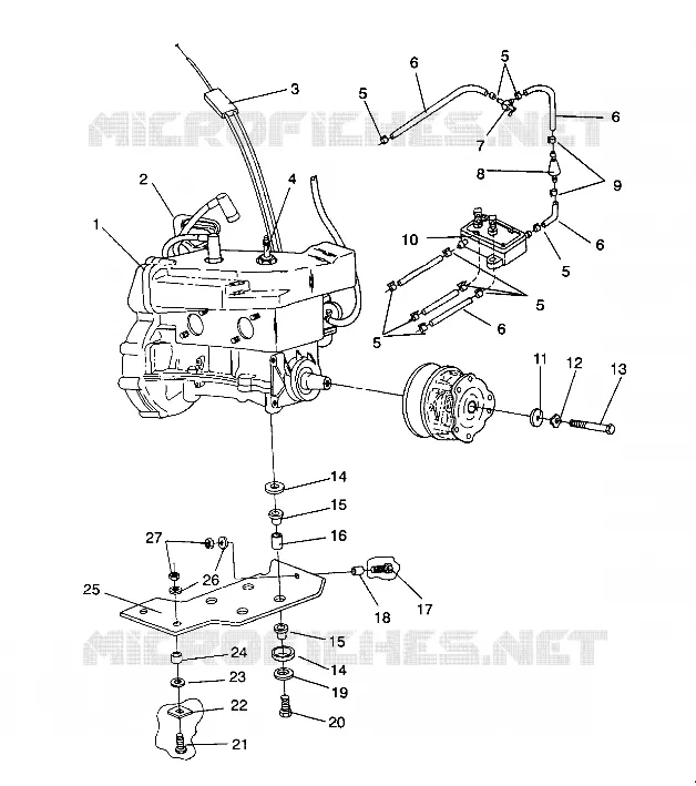 SUPPORT MOTEUR LITE GT / 0933133 (4923232323021A)