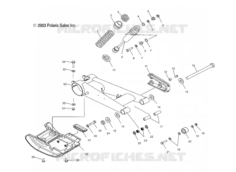 BRAS OSCILLANT and AMORTISSEUR ARRIERE