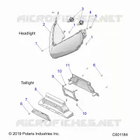 ELECTRICITE, HEADLIGHT AND TAILLIGHT