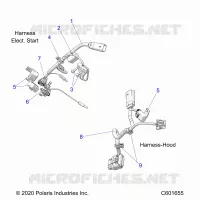 ELECTRICITE, WIRE HARNESS, HOOD, ELEC. START