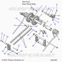 SUSPENSION, BRAS DE SUSPENSION ARRIERE