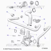 MOTEUR, WATERPUMP AND BYPASS