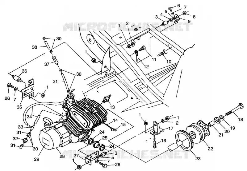 SUPPORT MOTEUR Trail Blazer W98BA25C (4945464546A009)
