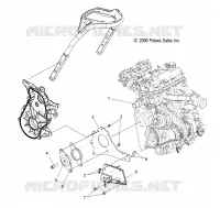 MOTEUR, MOUNTING RH and FRONT