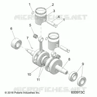 ENGINE, PISTON ET VILEBREQUIN