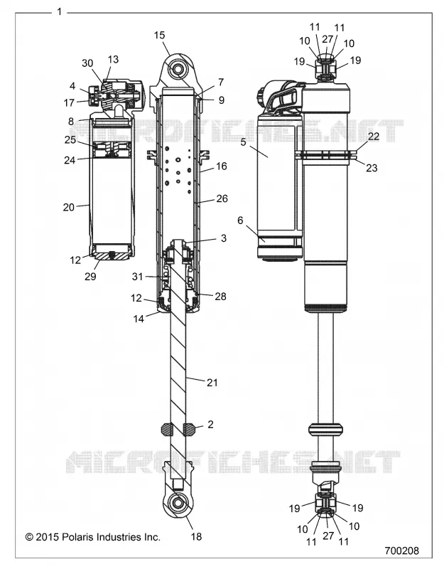 SUSPENSION AVANT AMORTISSEUR (7044374/5)