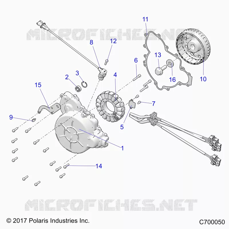 ENGINE, STATOR AND FLYROUE