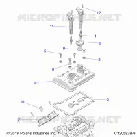 ENGINE, THROTTLE BODY AND COUVERCLE SOUPAPE