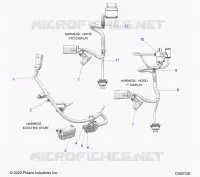 ELECTRICITE, WIRE HARNESS, HOOD, ELECTRIC START