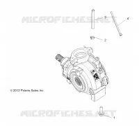 SYSTÈME DE TRANSMISSION, GEARCASE MOUNTING, FRONT